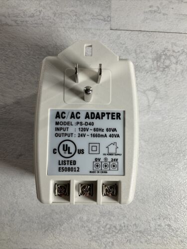 24 Volt Transformer | AC/AC Adapter | PS-D40 (6922772971703)